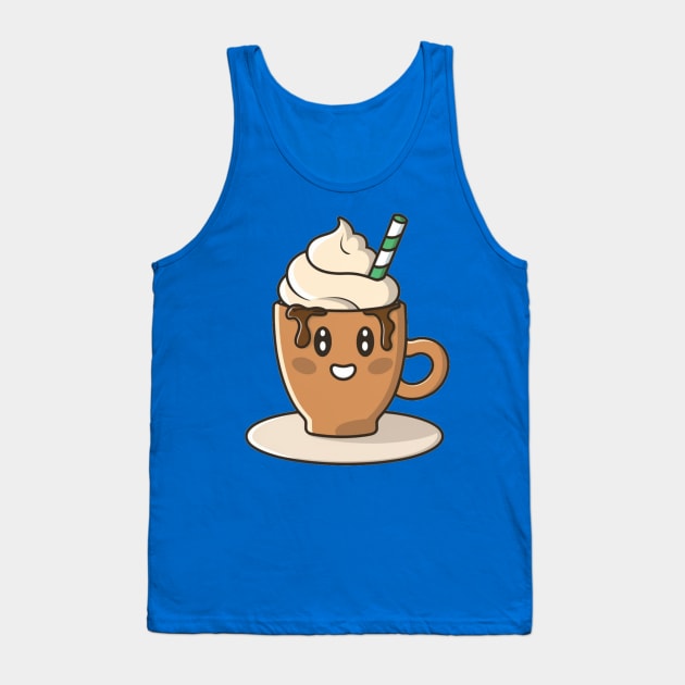 "Gelato Dream: Affogato Euphoria"- Coffee Food Icecream Tank Top by stickercuffs